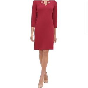 NWT TOMMY HILFIGER Scuba Crepe Sheath Dress